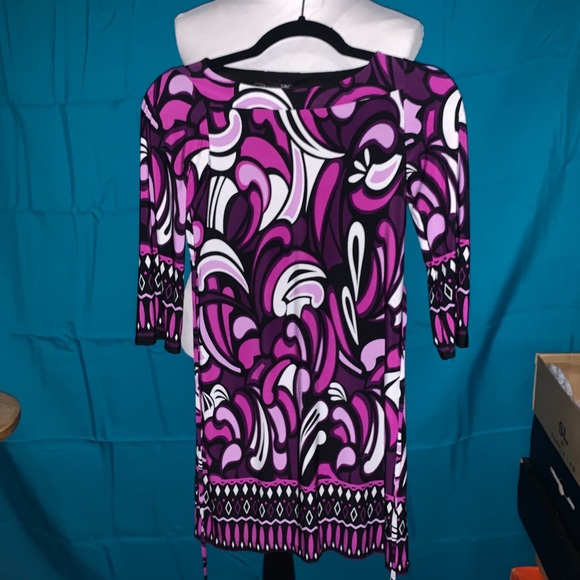 My Michelle Other - 3/$15 GUC Purple Pink White Paisley Dress size 10